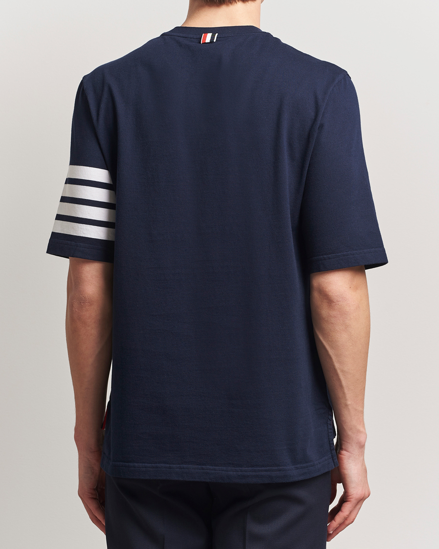 Men | T-Shirts | Thom Browne | 4-Bar T-Shirt Navy
