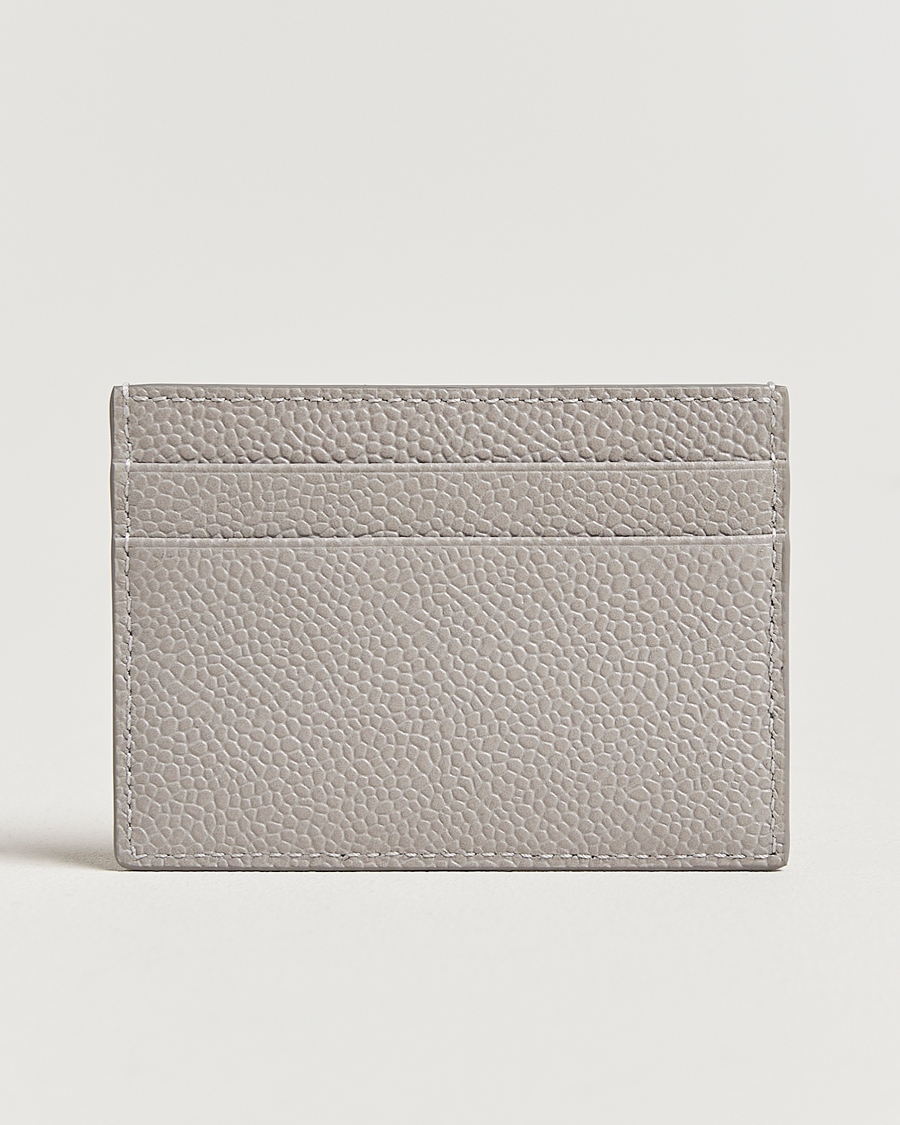 Men | Wallets | Thom Browne | Double Sided Card Holder Light Grey