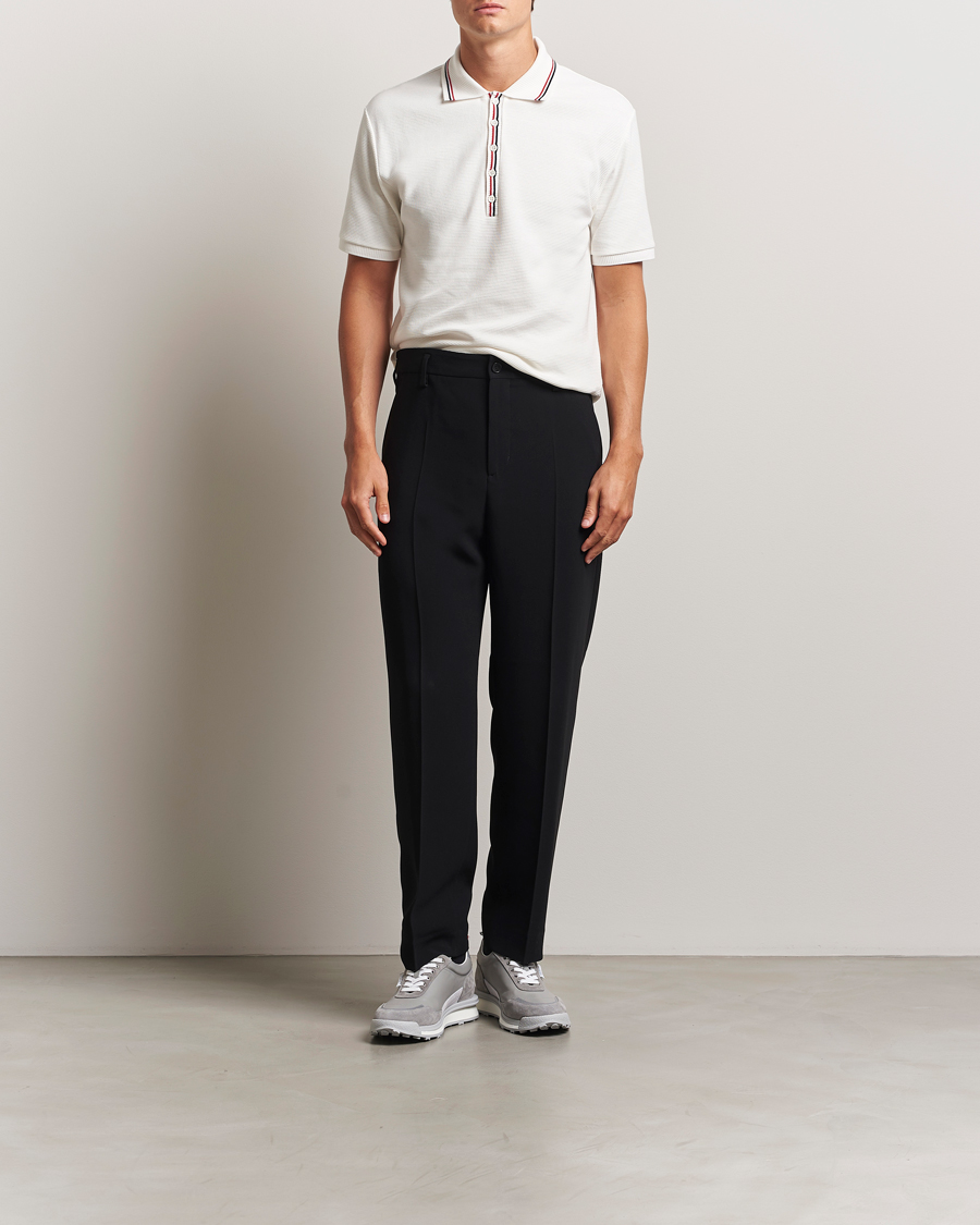 Men | Polo Shirts | Thom Browne | Waffle Cotton Polo Natural White