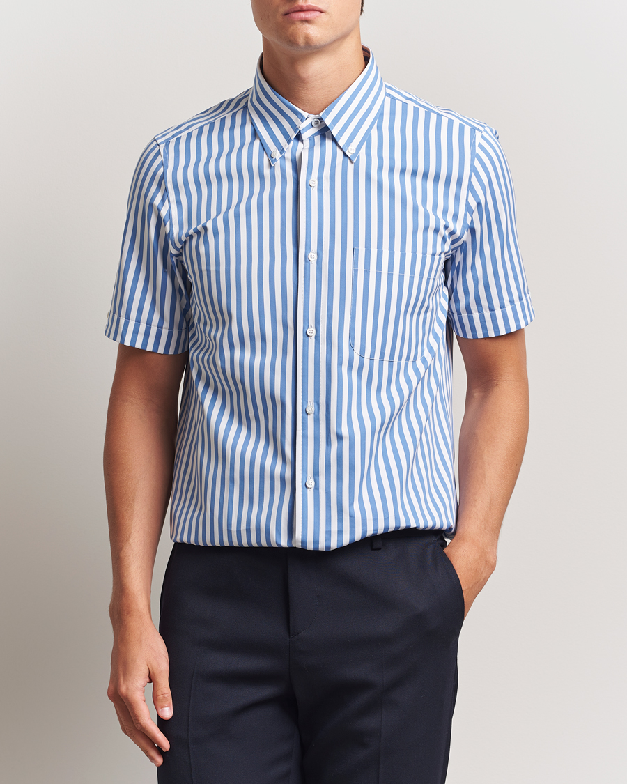 Men | Shirts | Thom Browne | Short Sleeve Button Down Shirt Medium Blue