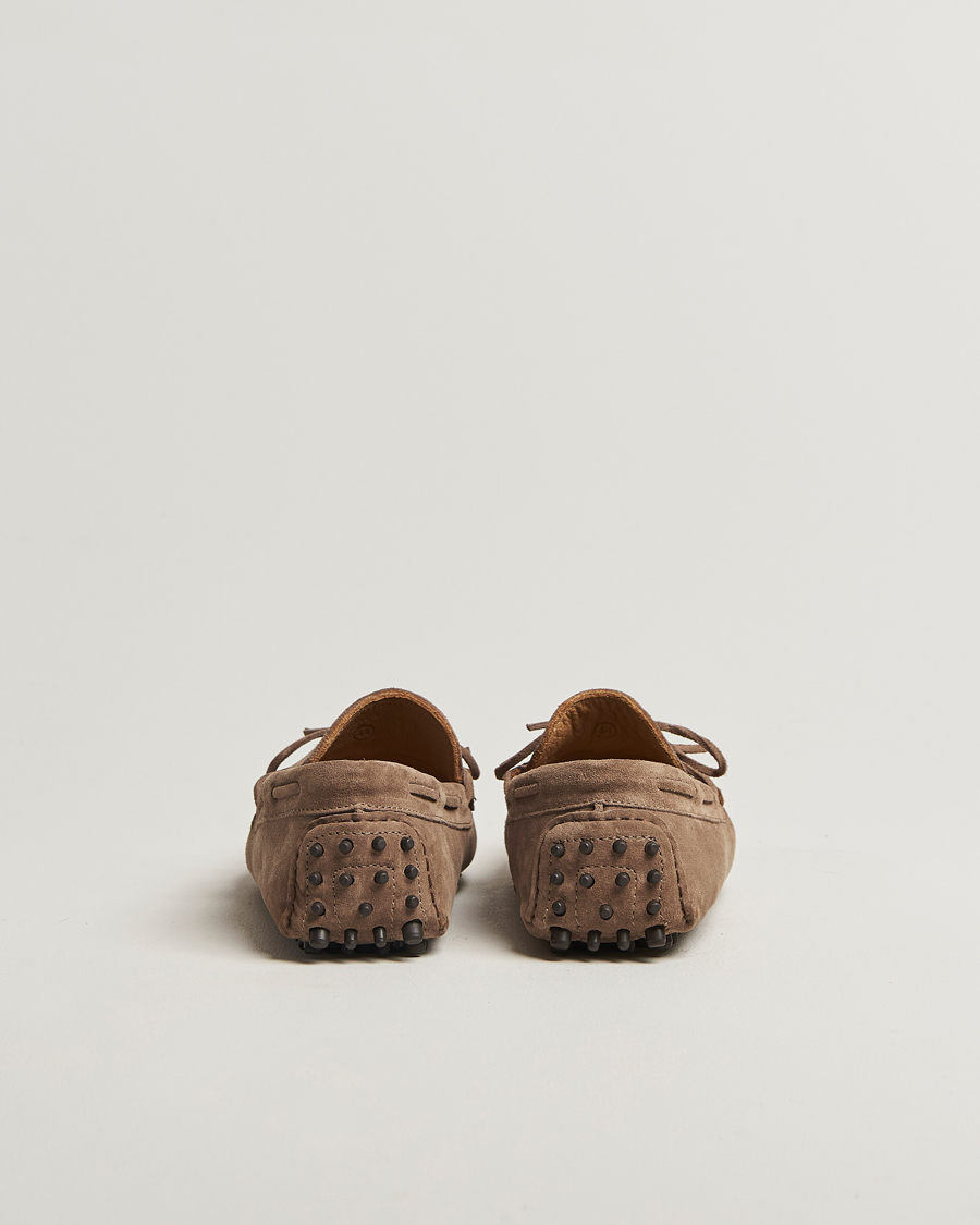 Men | Moccasins | Oscar Jacobson | Driving Shoe Suede Grey