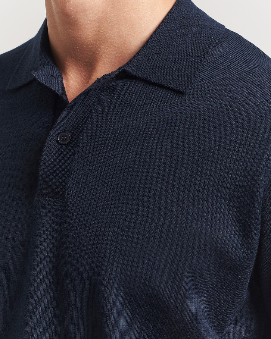 Men | Polo Shirts | Samsøe Samsøe | Sarown Knitted Polo Salute Navy