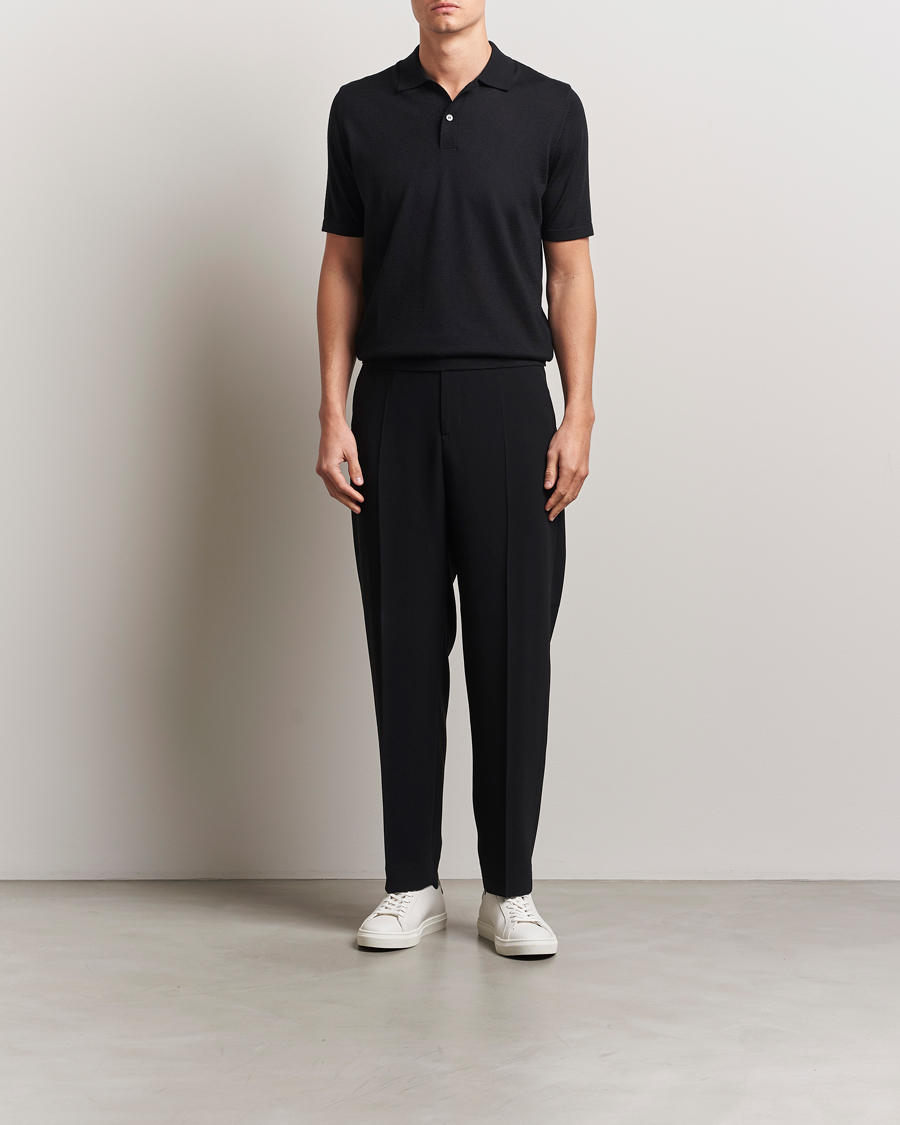 Men | Polo Shirts | Samsøe Samsøe | Sarown Knitted Polo Black