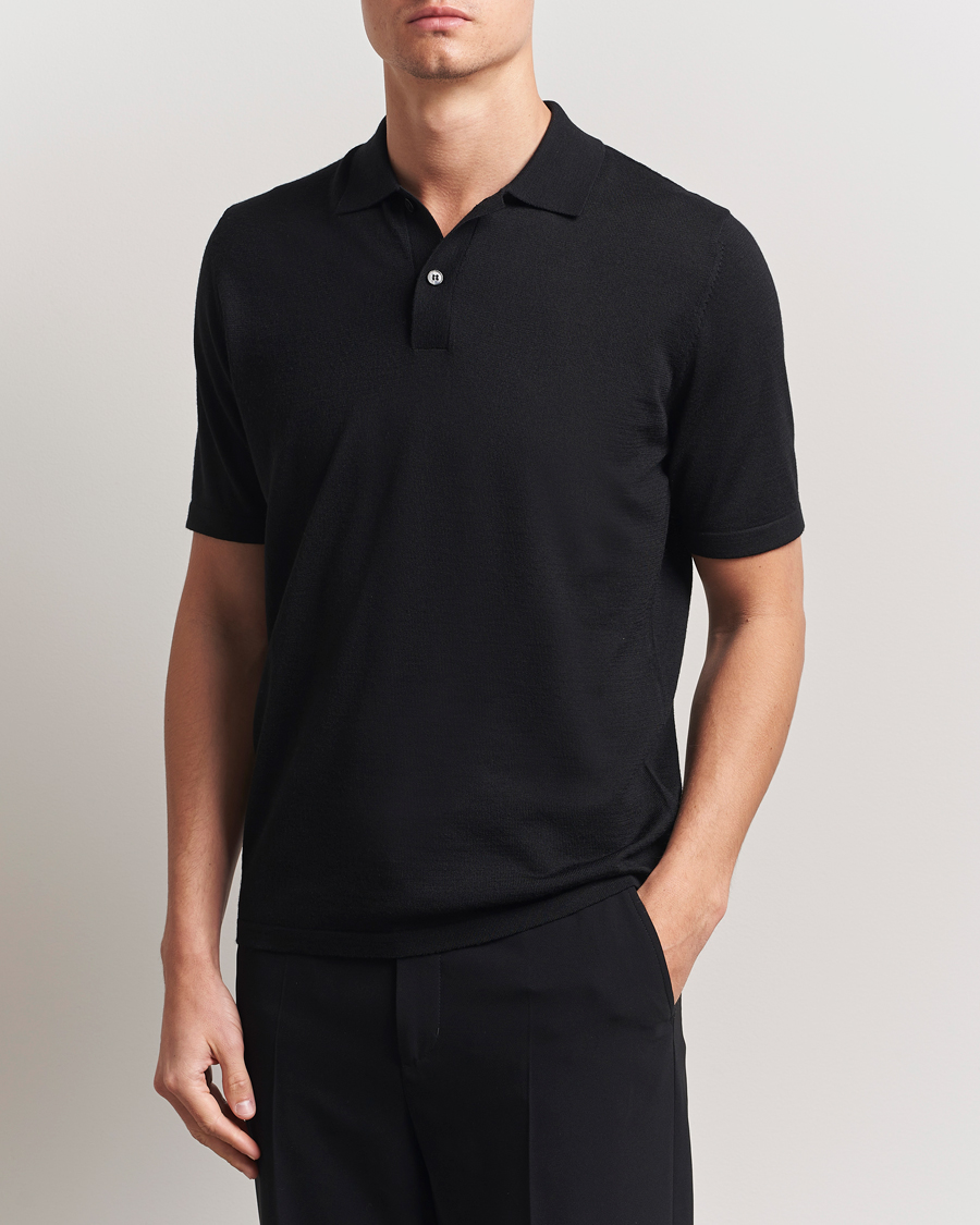 Men | Polo Shirts | Samsøe Samsøe | Sarown Knitted Polo Black