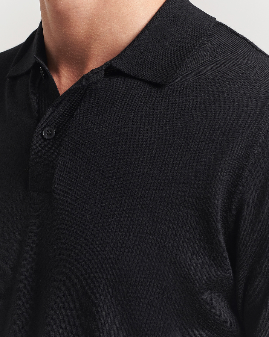 Men | Polo Shirts | Samsøe Samsøe | Sarown Knitted Polo Black