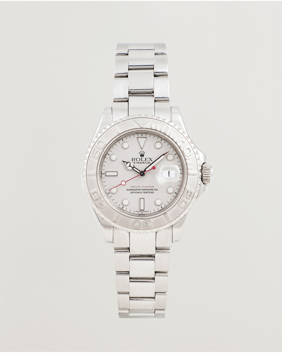 Men | Rolex Pre-Owned Yacht Master Oyster Perpetual Steel Platinum | Rolex Pre-Owned | Yacht Master Oyster Perpetual Steel Platinum