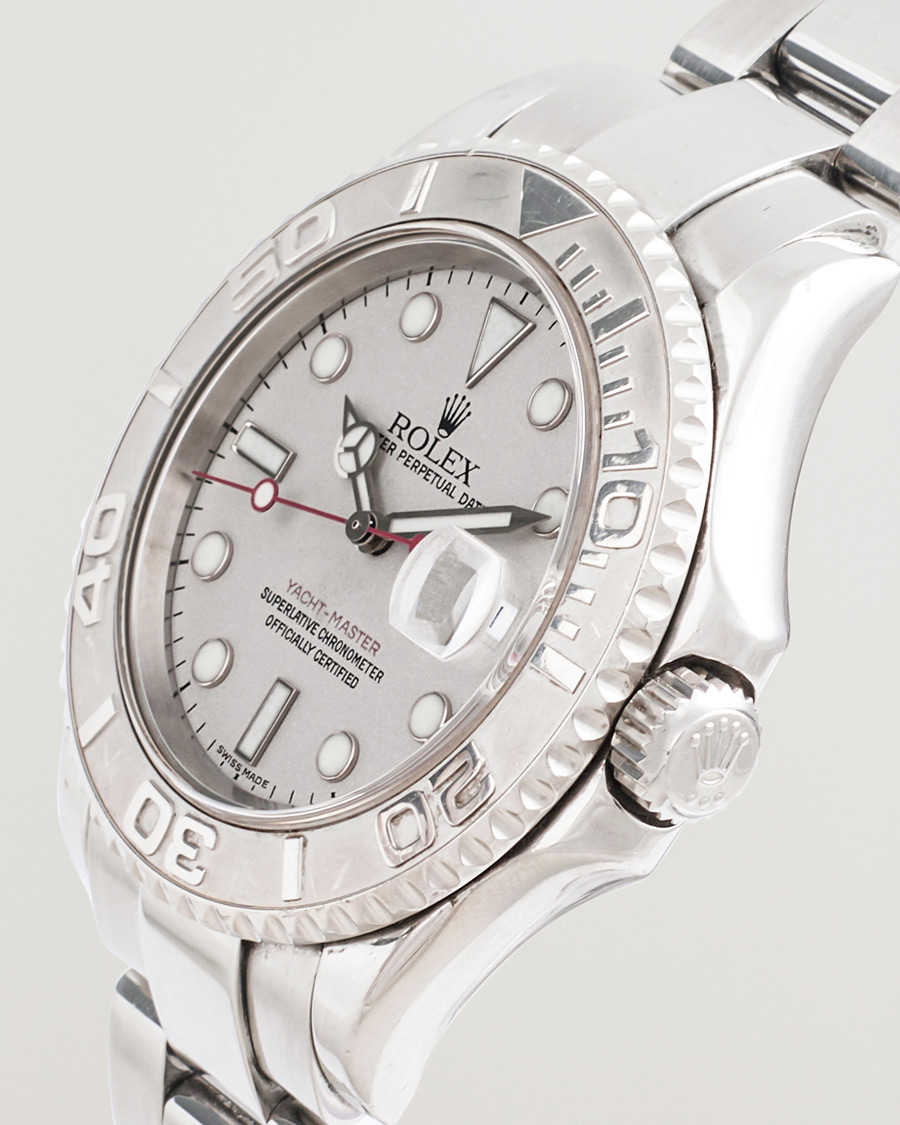 Men | Rolex Pre-Owned Yacht Master Oyster Perpetual Steel Platinum | Rolex Pre-Owned | Yacht Master Oyster Perpetual Steel Platinum