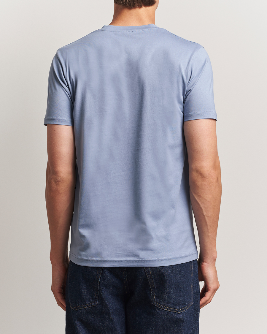 Men | T-Shirts | Sunspel | Riviera Midweight T-Shirt Vintage Blue