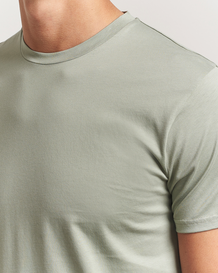 Men | T-Shirts | Sunspel | Riviera Midweight T-Shirt Pastel Green