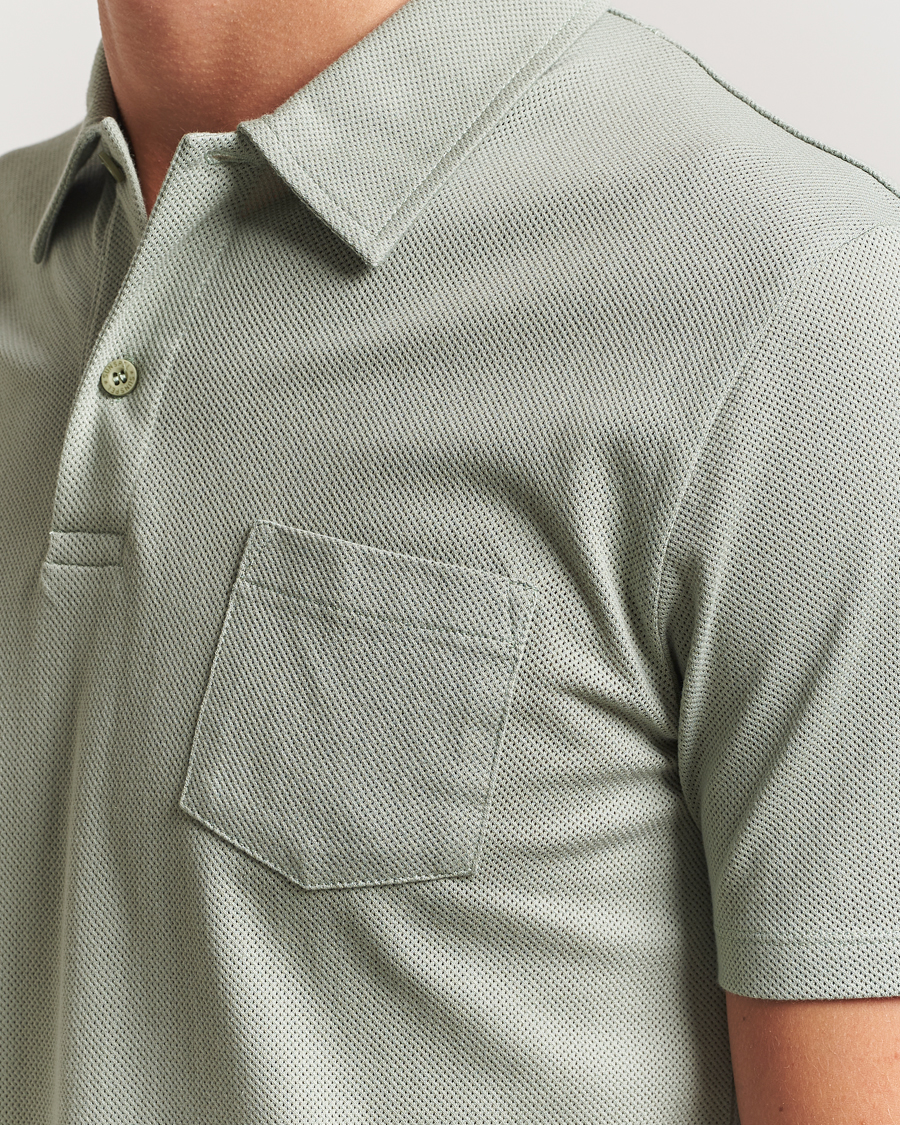 Men | Polo Shirts | Sunspel | Riviera Polo Shirt Pastel Green