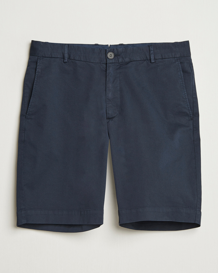 Men | Shorts | Sunspel | Cotton Chino Shorts Navy