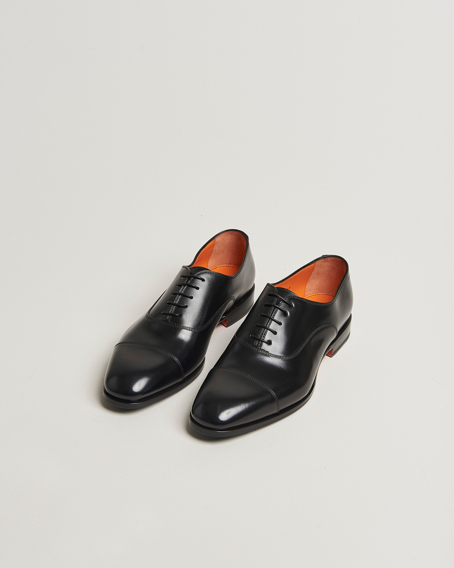 Men | Oxford Shoes | Santoni | Adrian Oxford Black Calf