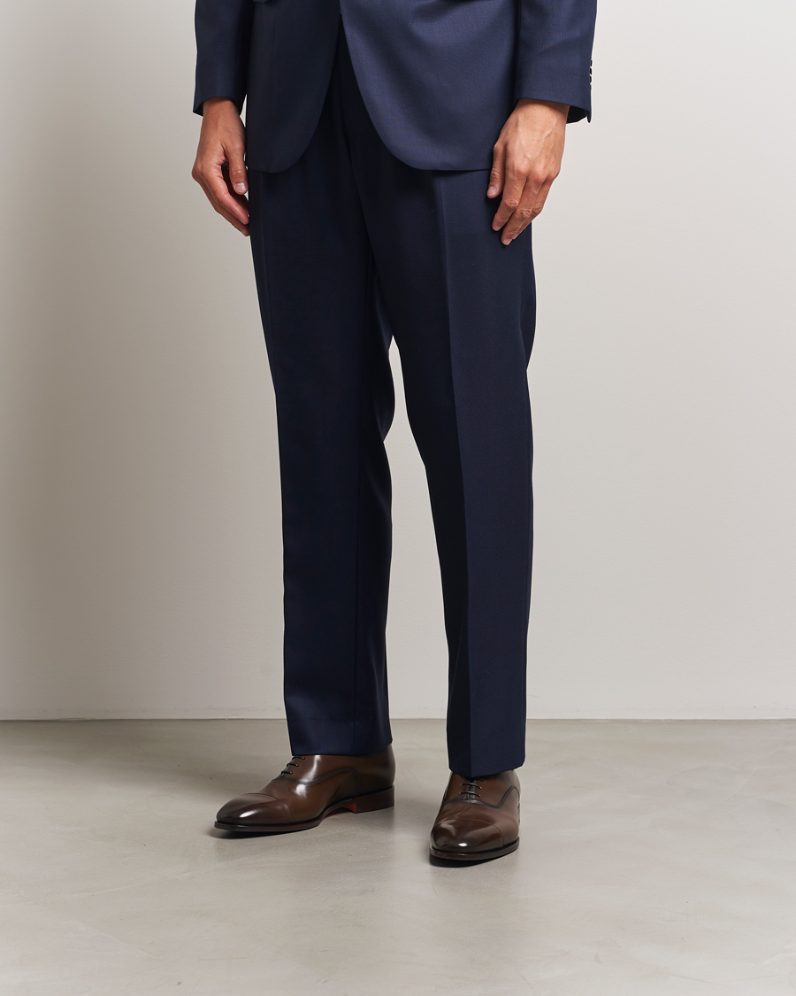 Men | Oxford Shoes | Santoni | Adrian Oxford Dark Brown Calf