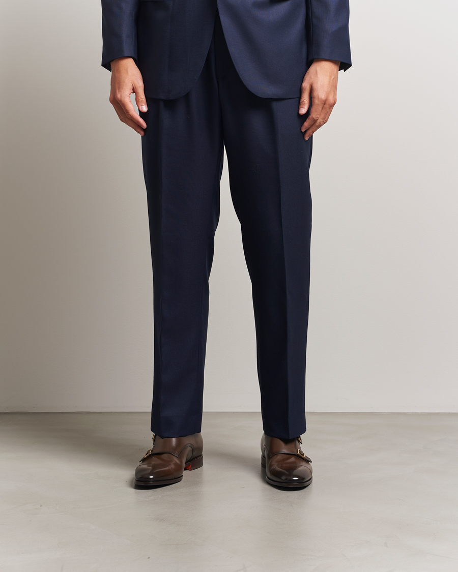 Men | Monk Strap Shoes | Santoni | Adrian Double Monk Dark Brown Calf
