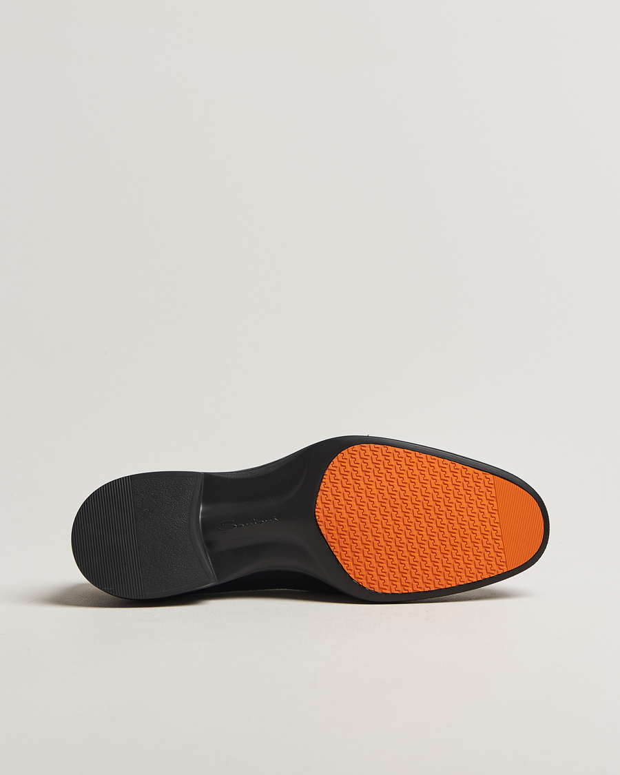Men | Loafers | Santoni | Easy Penny Loafer Black Calf
