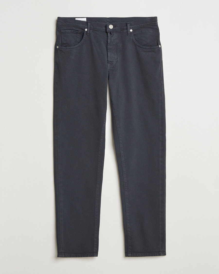 Men | Trousers | Incotex | 5-Pocket Cotton Stretch Pants Navy