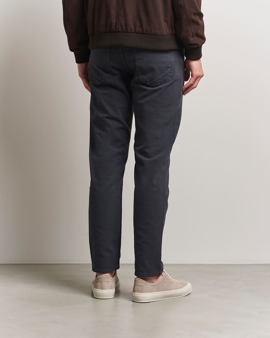 Men | Trousers | Incotex | 5-Pocket Cotton Stretch Pants Navy