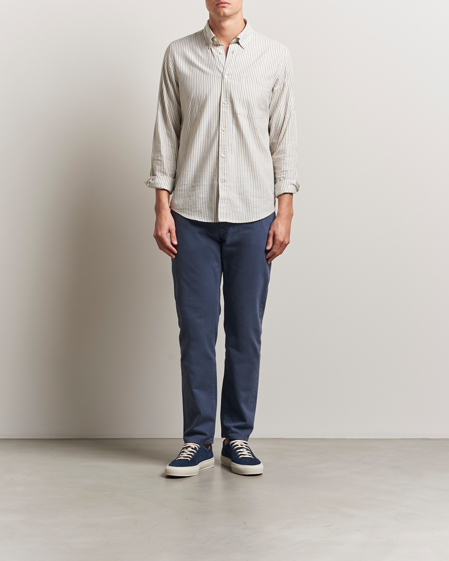 Men | Trousers | Incotex | 5-Pocket Cotton Stretch Pants Dark Blue