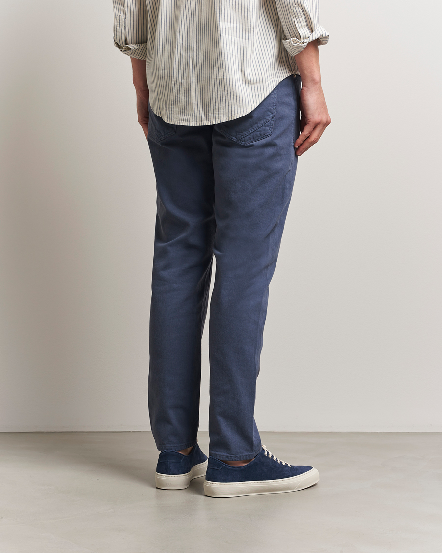 Men | Trousers | Incotex | 5-Pocket Cotton Stretch Pants Dark Blue