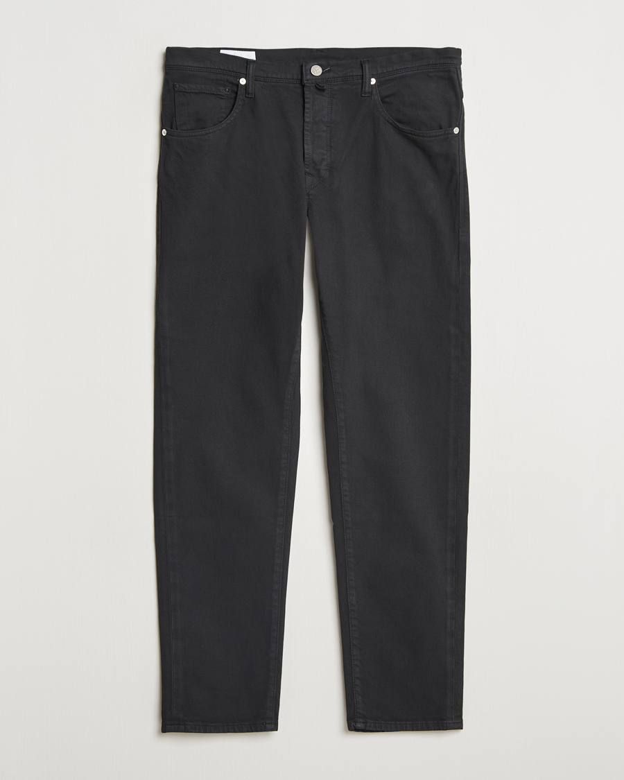 Men | Trousers | Incotex | 5-Pocket Cotton Stretch Pants Black