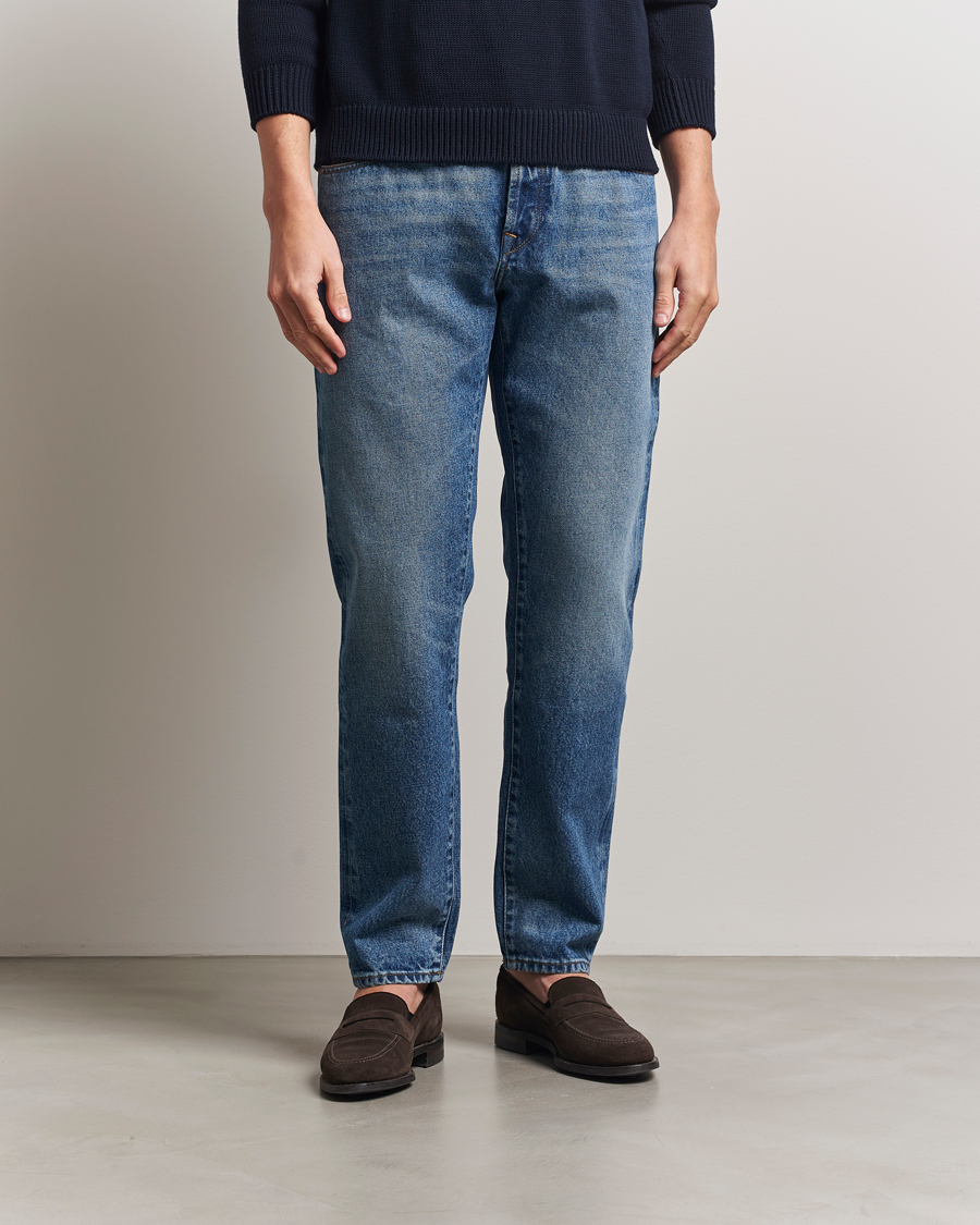 Men | Jeans | Incotex | 5-Pocket Stretch Denim Light Wash
