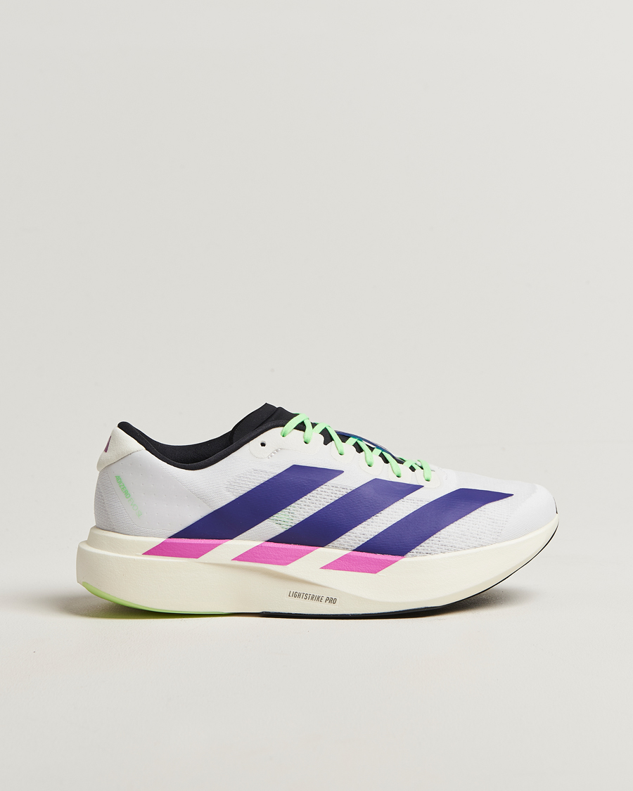adidas Performance Adizero Evo SL Running Sneaker White/Purple at