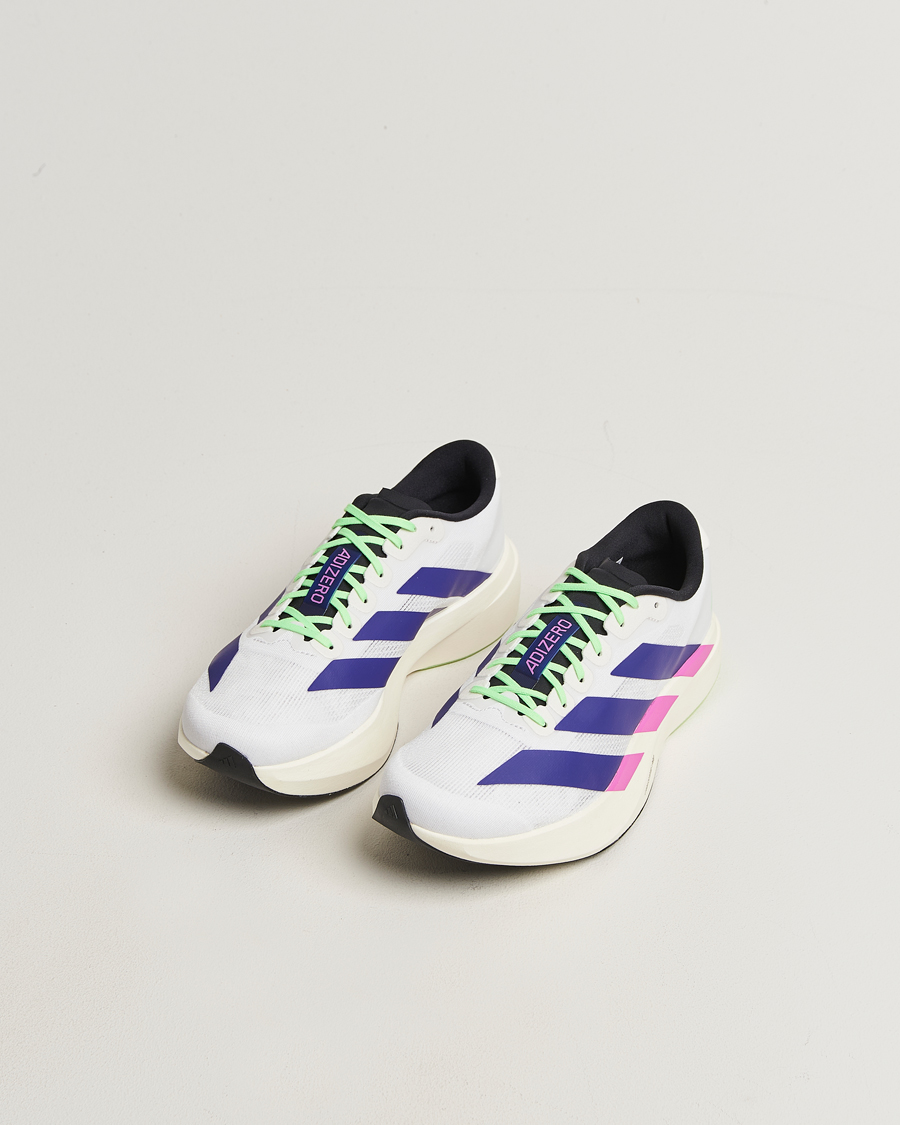 Men | Sneakers | adidas Performance | Adizero Evo SL Running Sneaker White/Purple