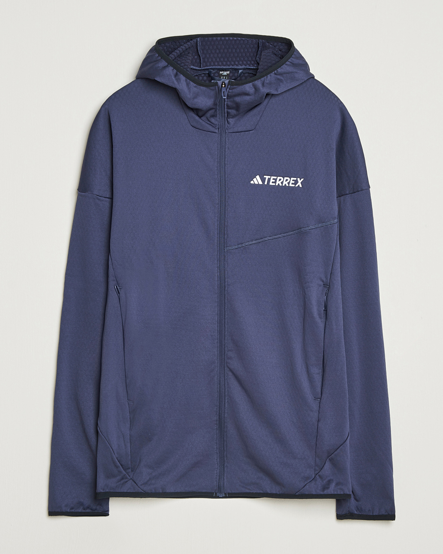 Men | Sweaters & Knitwear | adidas Performance | XPR Lightweight Fleece Hooded Full Zip Navy