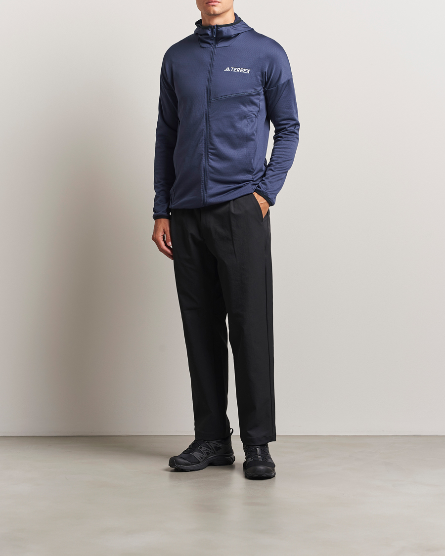 Men | Sweaters & Knitwear | adidas Performance | XPR Lightweight Fleece Hooded Full Zip Navy