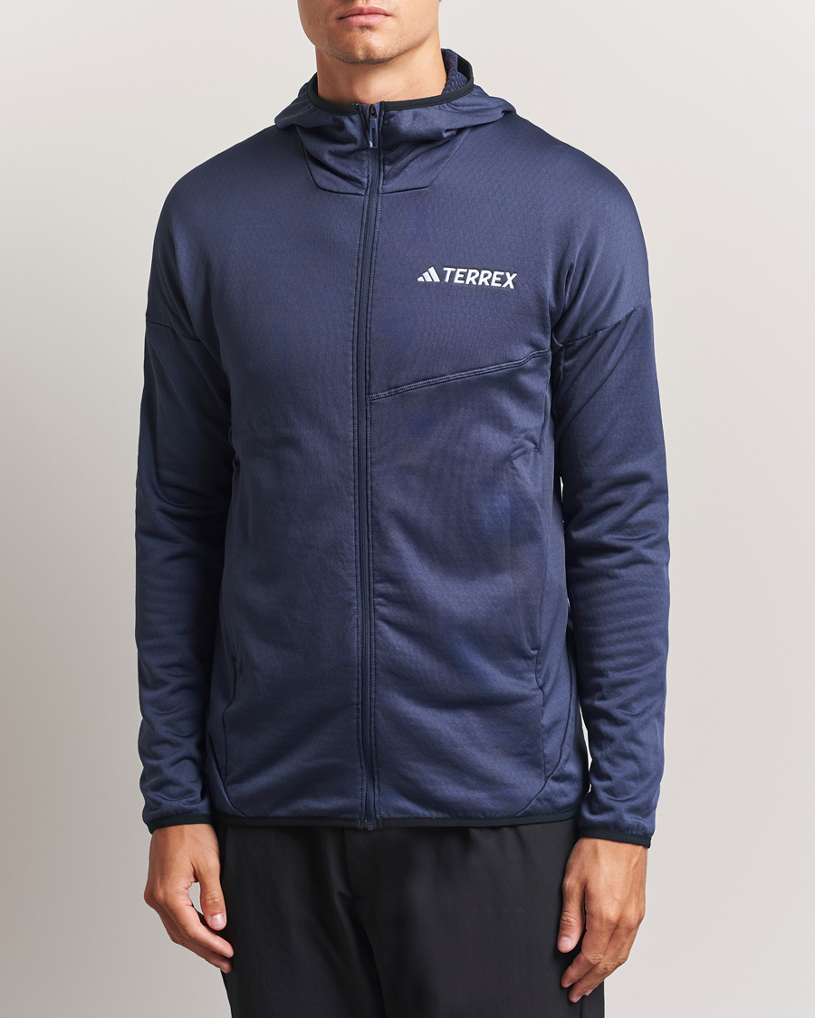 Men | Sweaters & Knitwear | adidas Performance | XPR Lightweight Fleece Hooded Full Zip Navy
