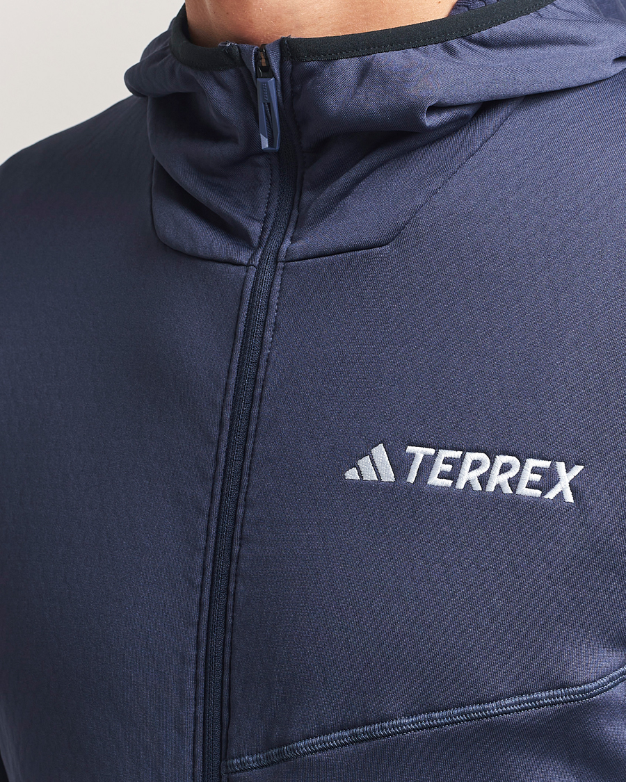 Men | Sweaters & Knitwear | adidas Performance | XPR Lightweight Fleece Hooded Full Zip Navy