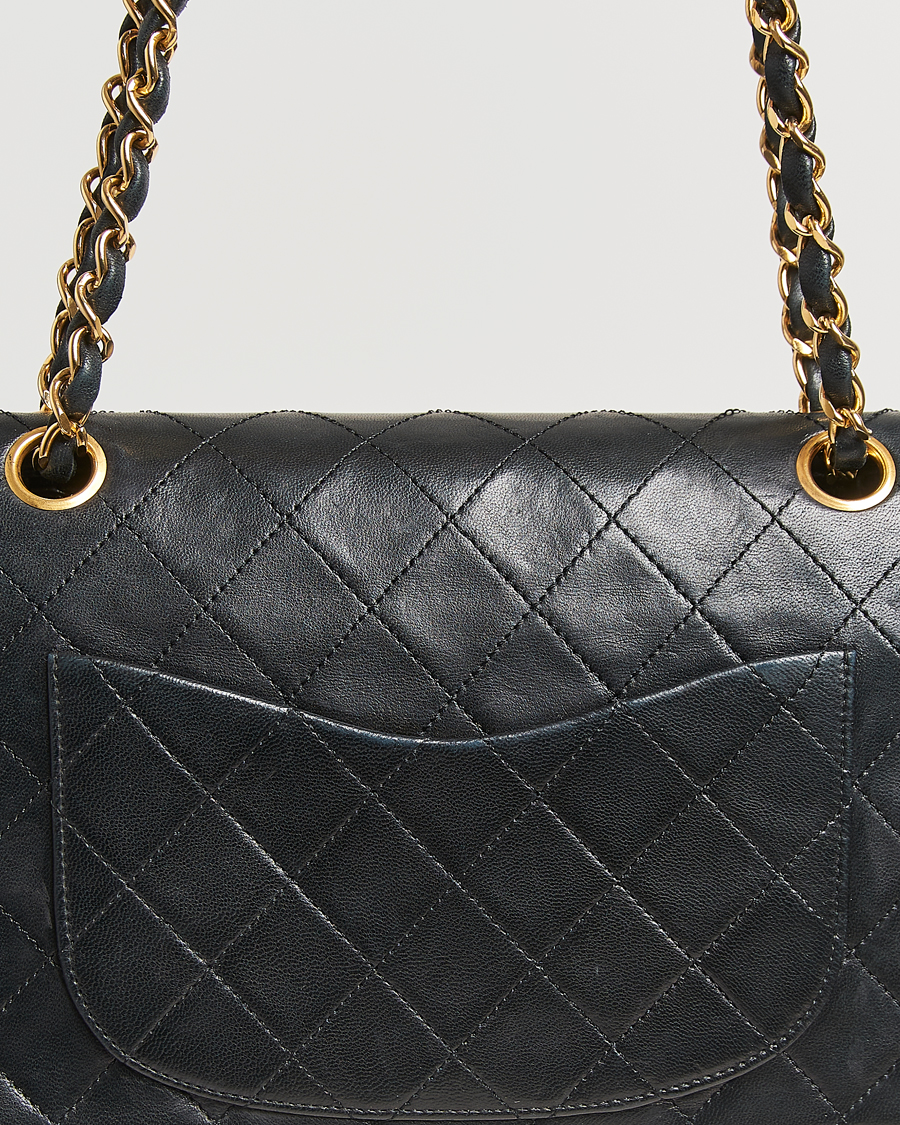 Men | Gifts for Her | Chanel Pre-Owned | Classic Double Flap Small Lambskin Black