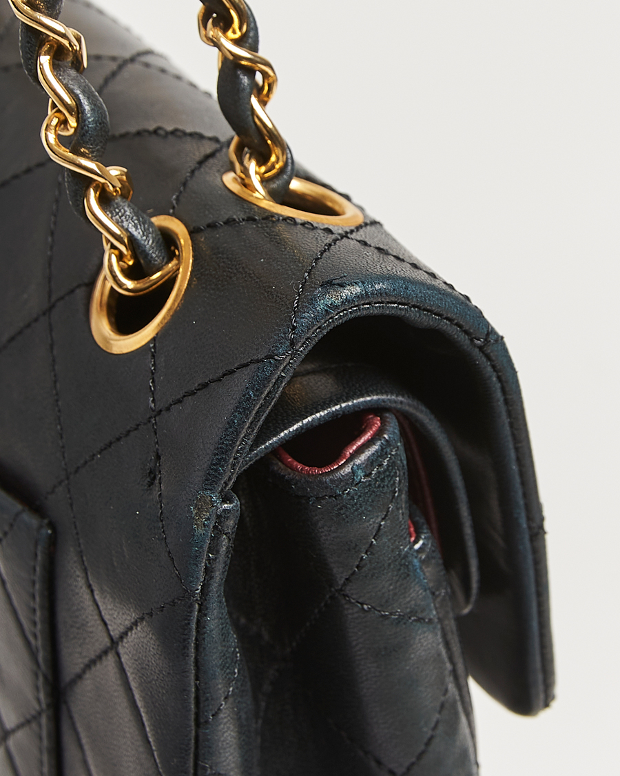 Men | Gifts for Her | Chanel Pre-Owned | Classic Double Flap Small Lambskin Black