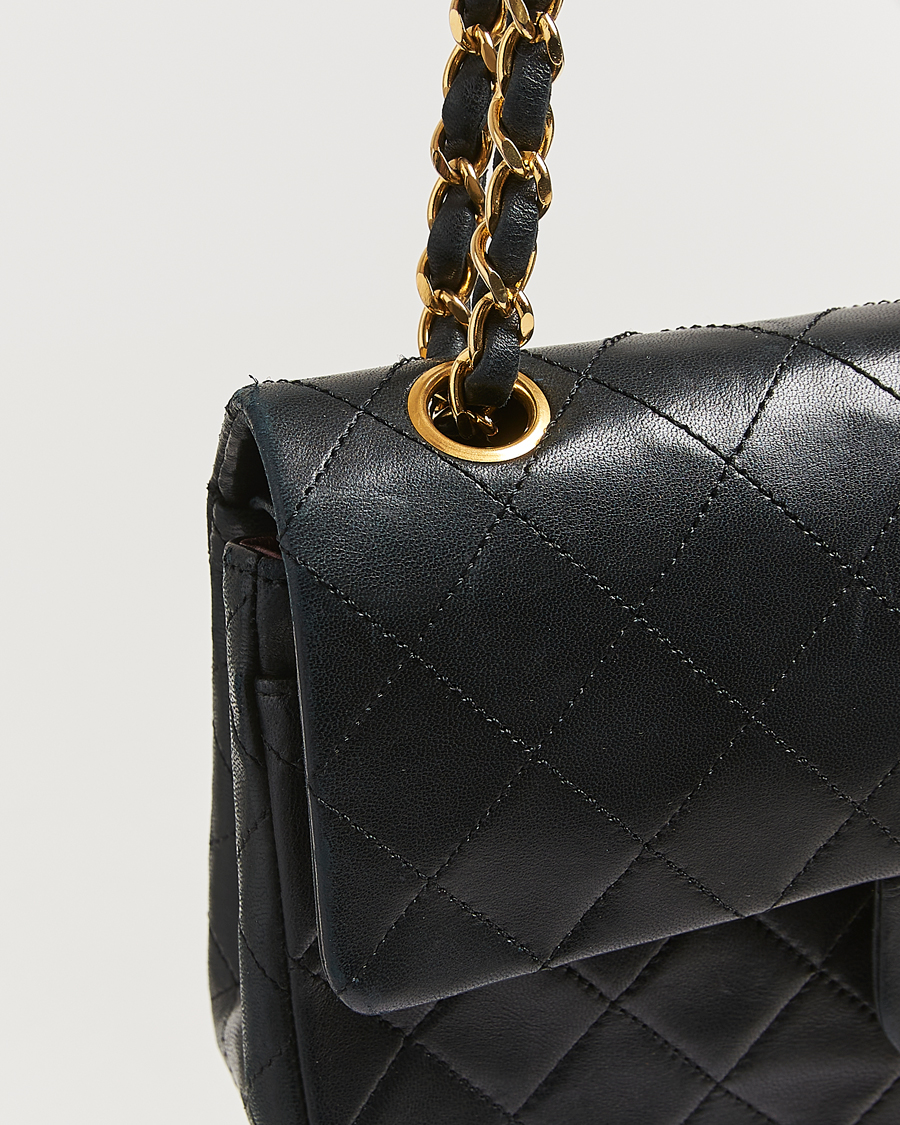 Men | Gifts for Her | Chanel Pre-Owned | Classic Double Flap Small Lambskin Black
