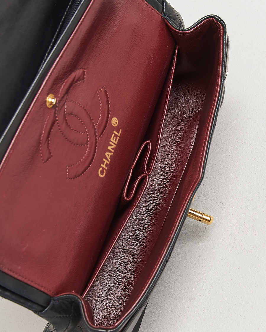 Men | Gifts for Her | Chanel Pre-Owned | Classic Double Flap Small Lambskin Black