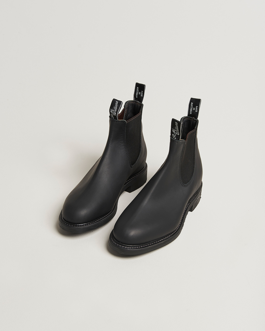 Men | Boots | R.M.Williams | Gardener G Boot Greasy Kip Black