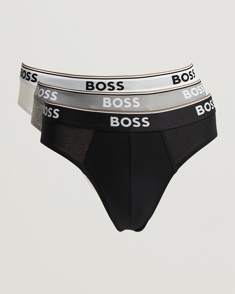 Men | Underwear & Socks | BOSS BLACK | 3-Pack Brief White/Grey/Black