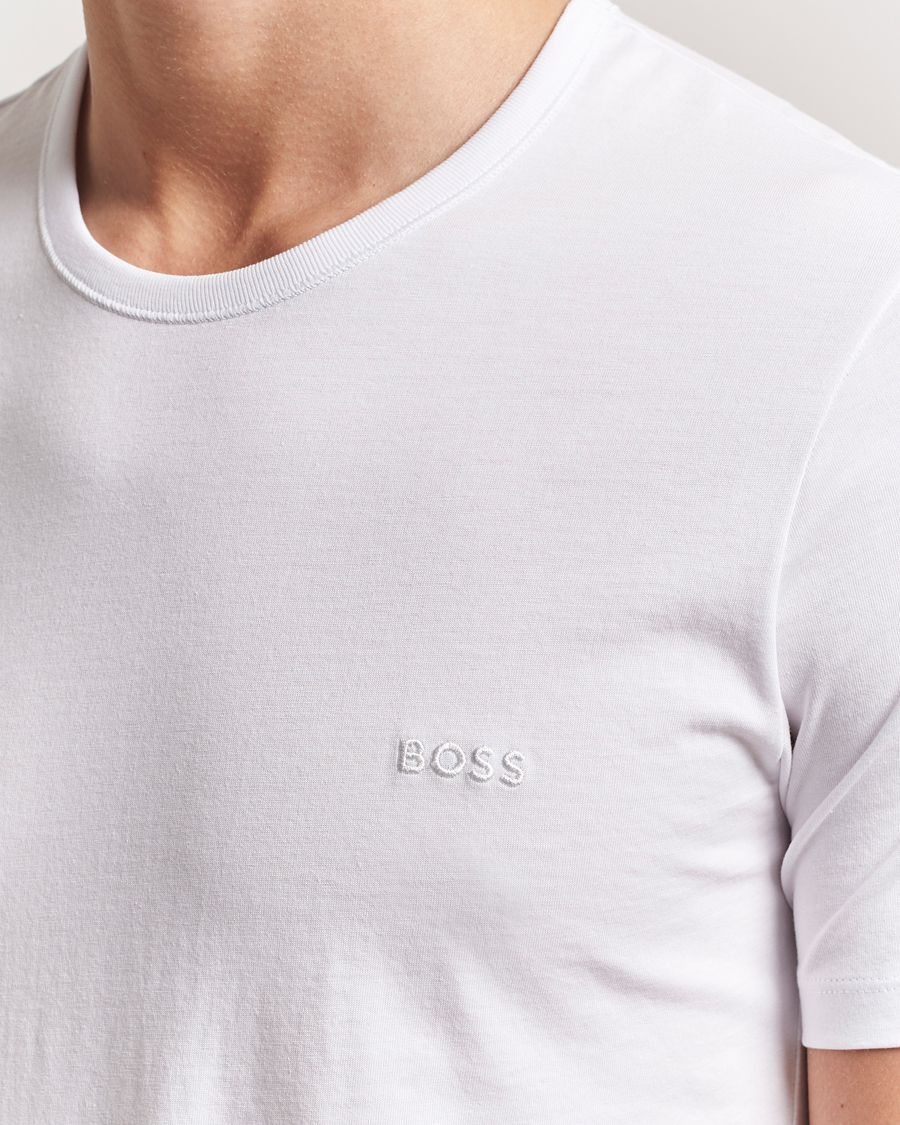Men | T-Shirts | BOSS BLACK | 3-Pack Crew Neck T-Shirt White