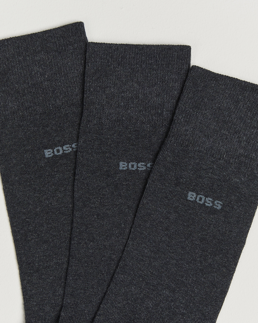 Men | Underwear & Socks | BOSS BLACK | 3-Pack RS Uni Socks Charcoal