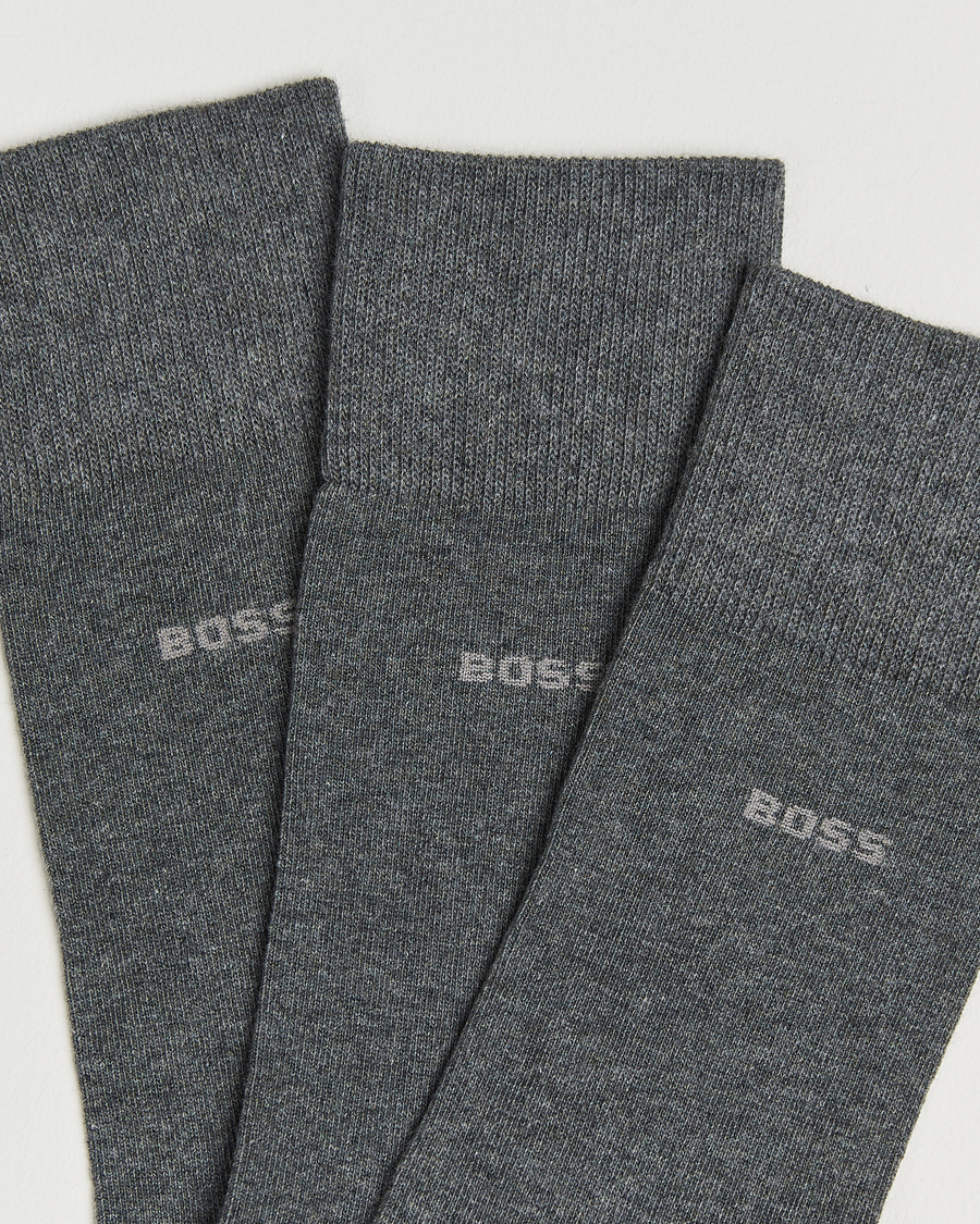 Men | Underwear & Socks | BOSS BLACK | 3-Pack RS Uni Socks Medium Grey