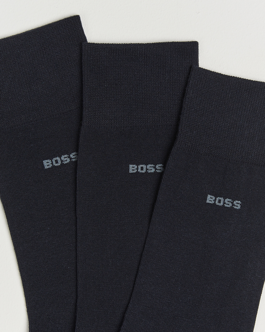 Men | Underwear & Socks | BOSS BLACK | 3-Pack RS Uni Socks Dark Blue