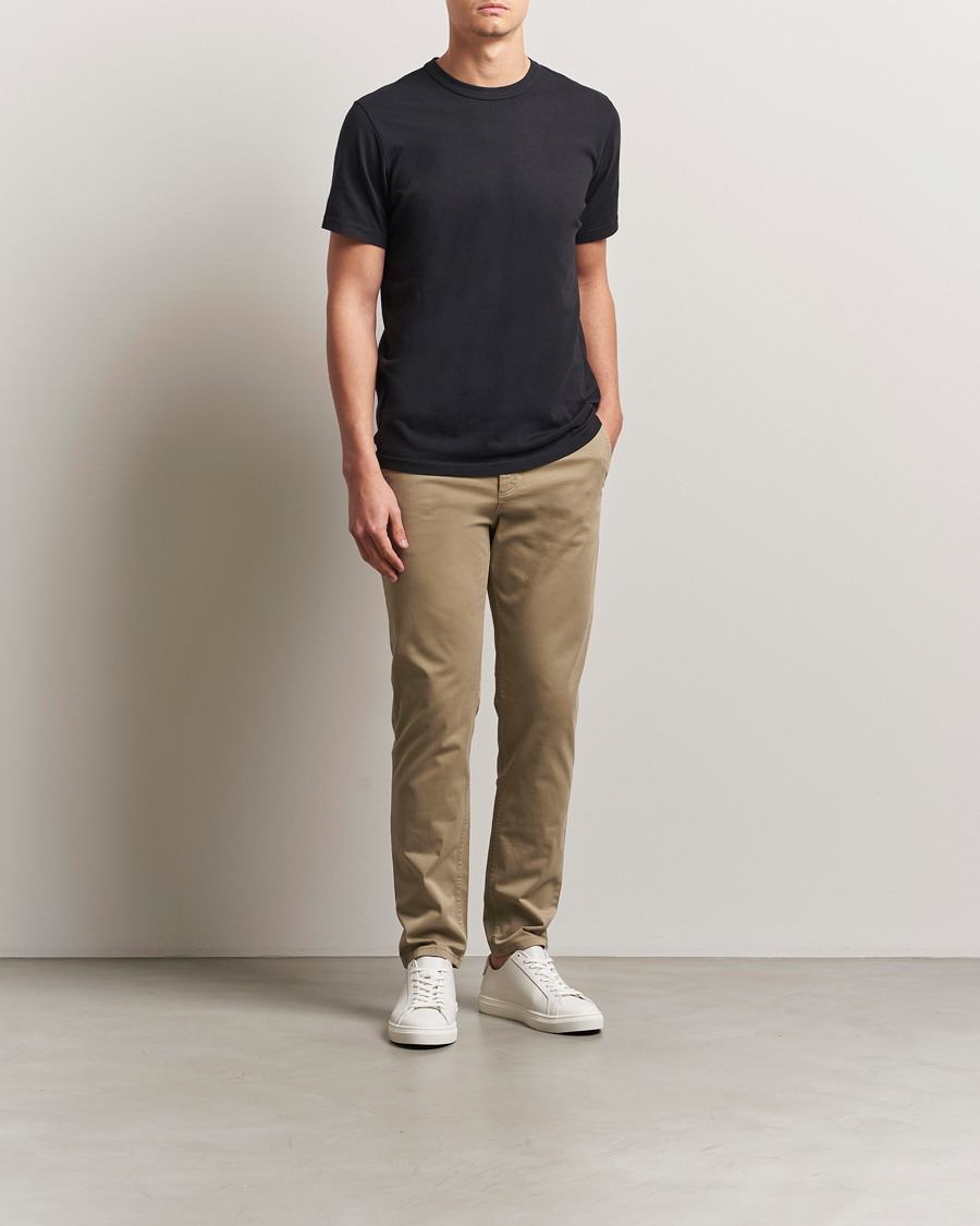 Men | Trousers | BOSS ORANGE | Tapered Fit Cotton Chinos Beige