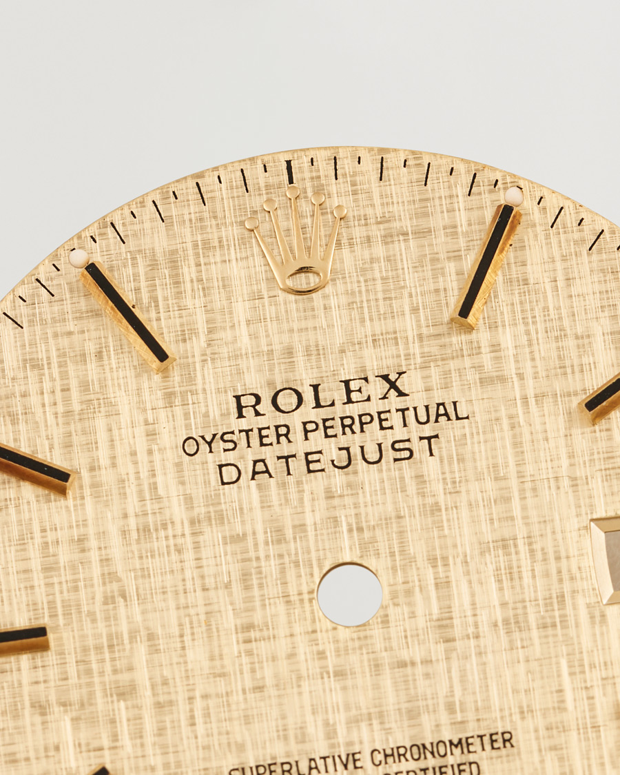 Men | Pre-owned Items | Rolex Pre-Owned | Rolex Datejust 5 ref Linen Dial