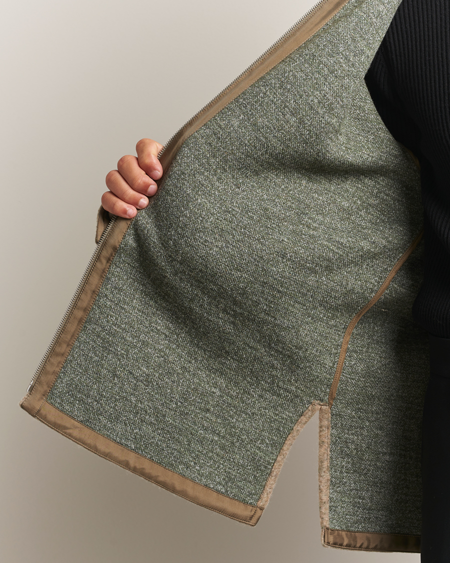 Men | Coats & Jackets | Jil Sander | Felted Wool Shirt Jacket Beige