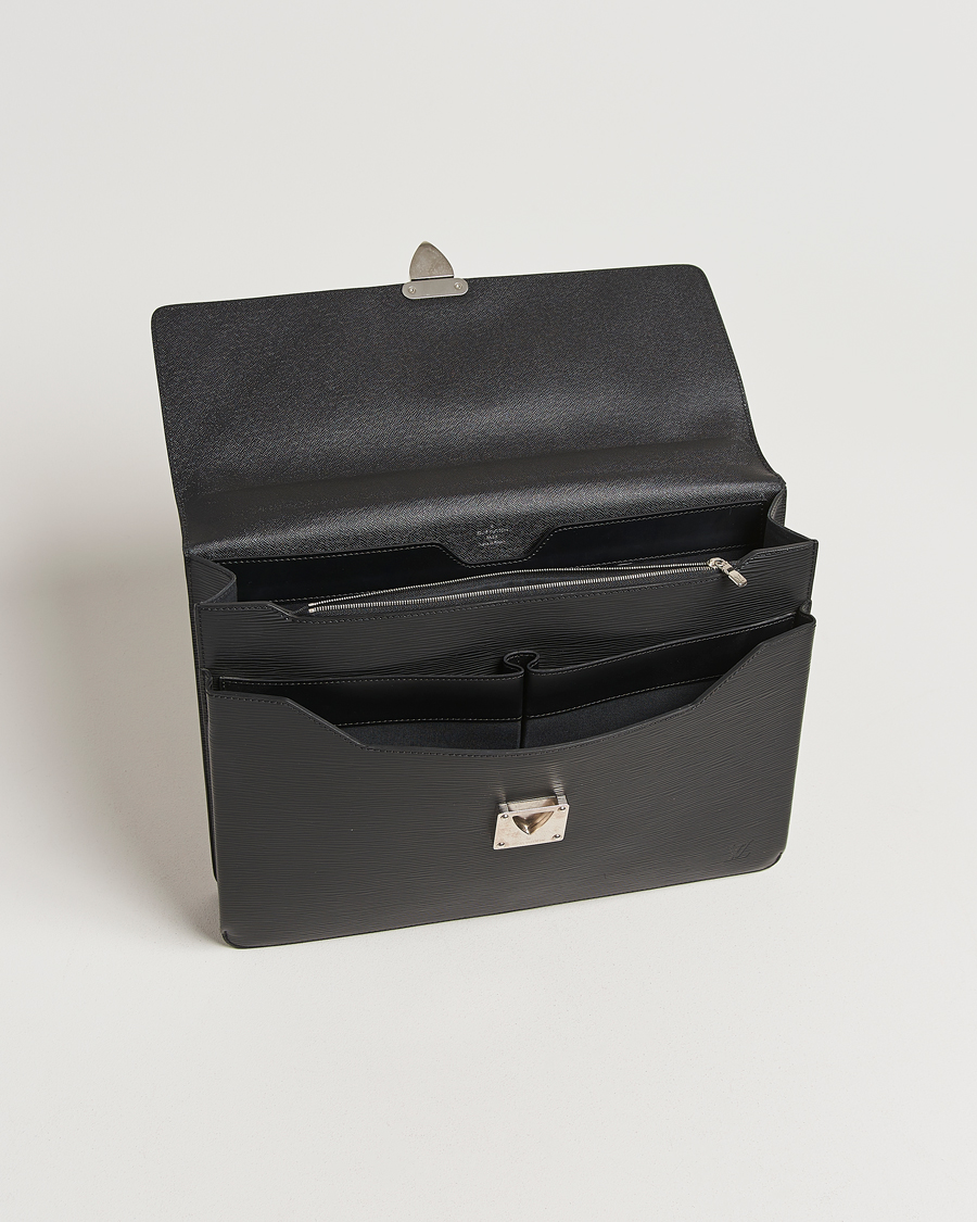 Men | Pre-Owned & Vintage Bags | Louis Vuitton Pre-Owned | Robusto Briefcase Black