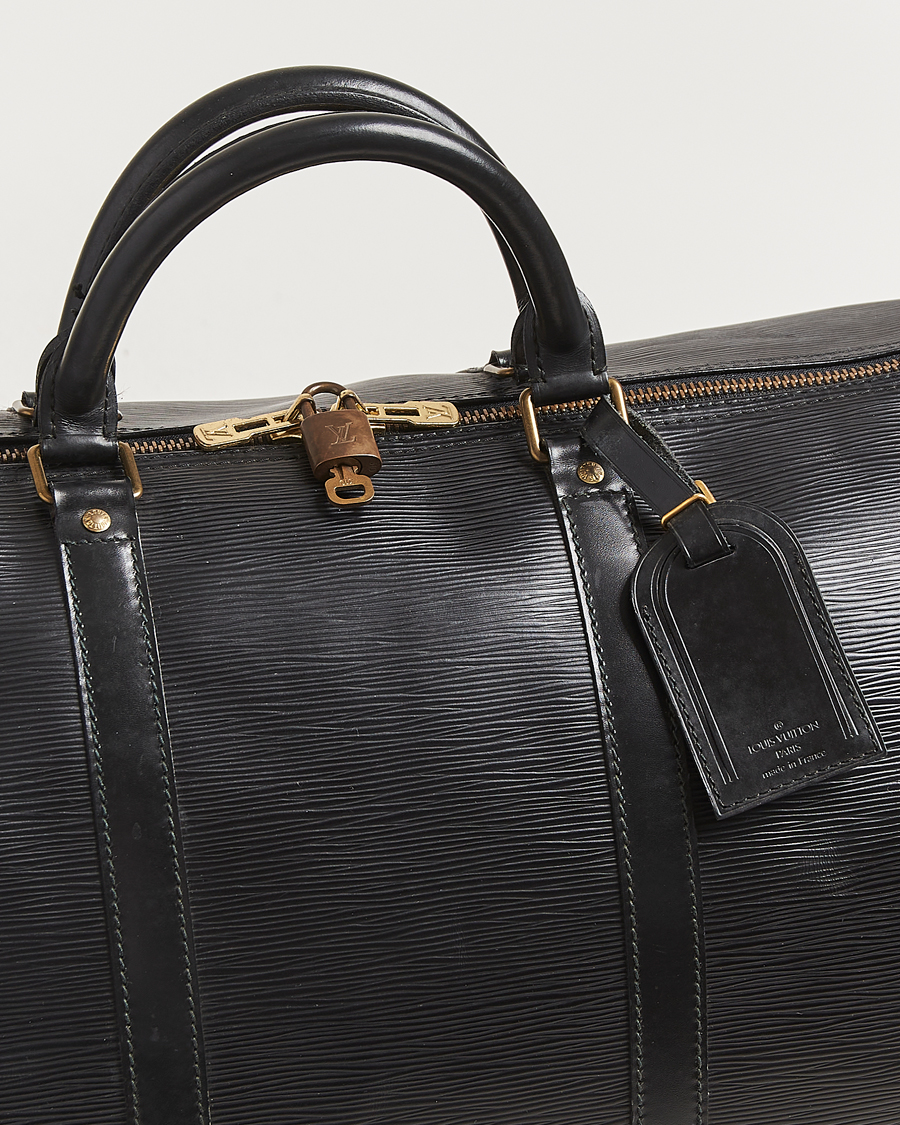 Men | Pre-Owned & Vintage Bags | Louis Vuitton Pre-Owned | Keepall 60 Epi Leather Black