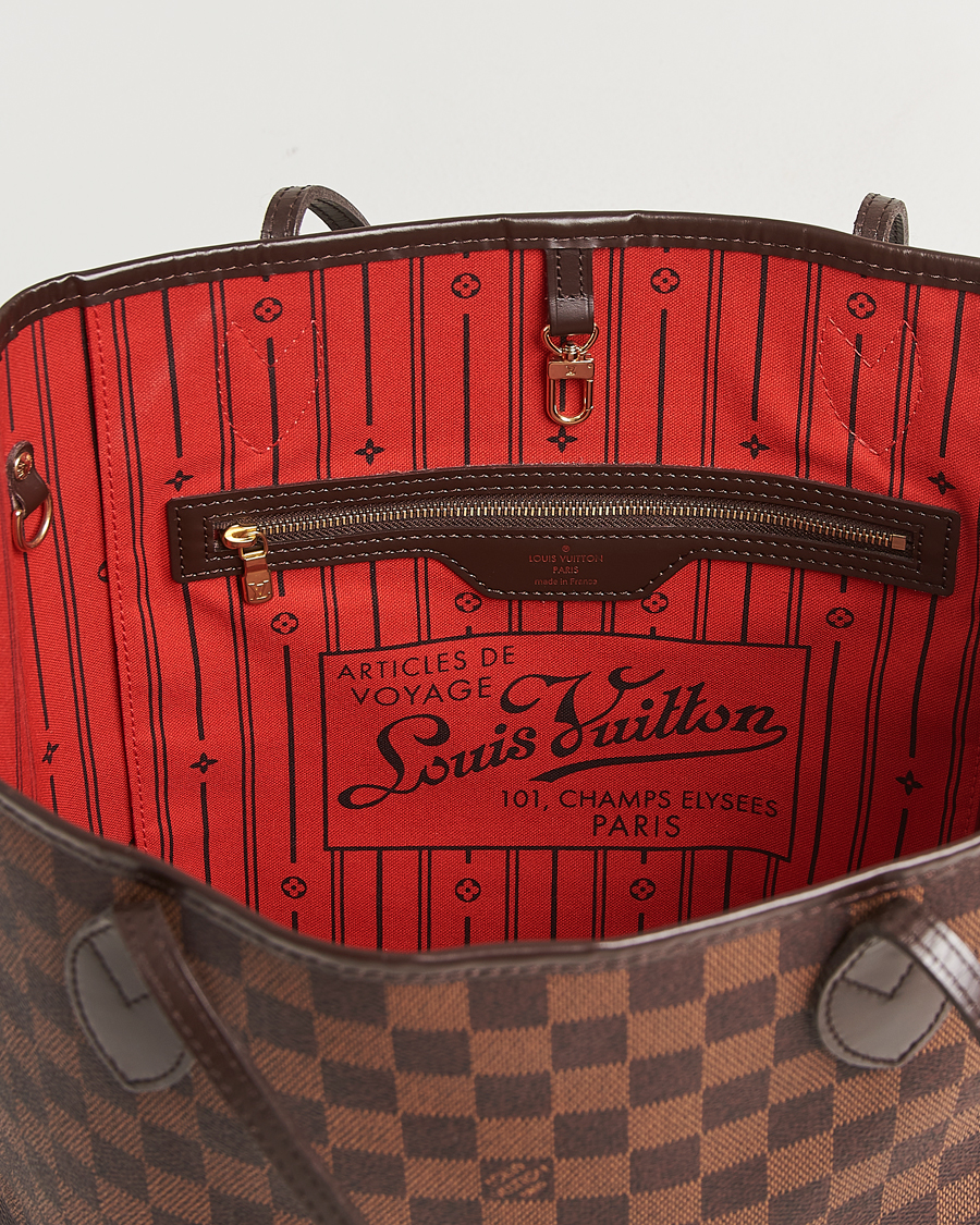 Men | Pre-Owned & Vintage Bags | Louis Vuitton Pre-Owned | Neverfull MM Damier Ebene