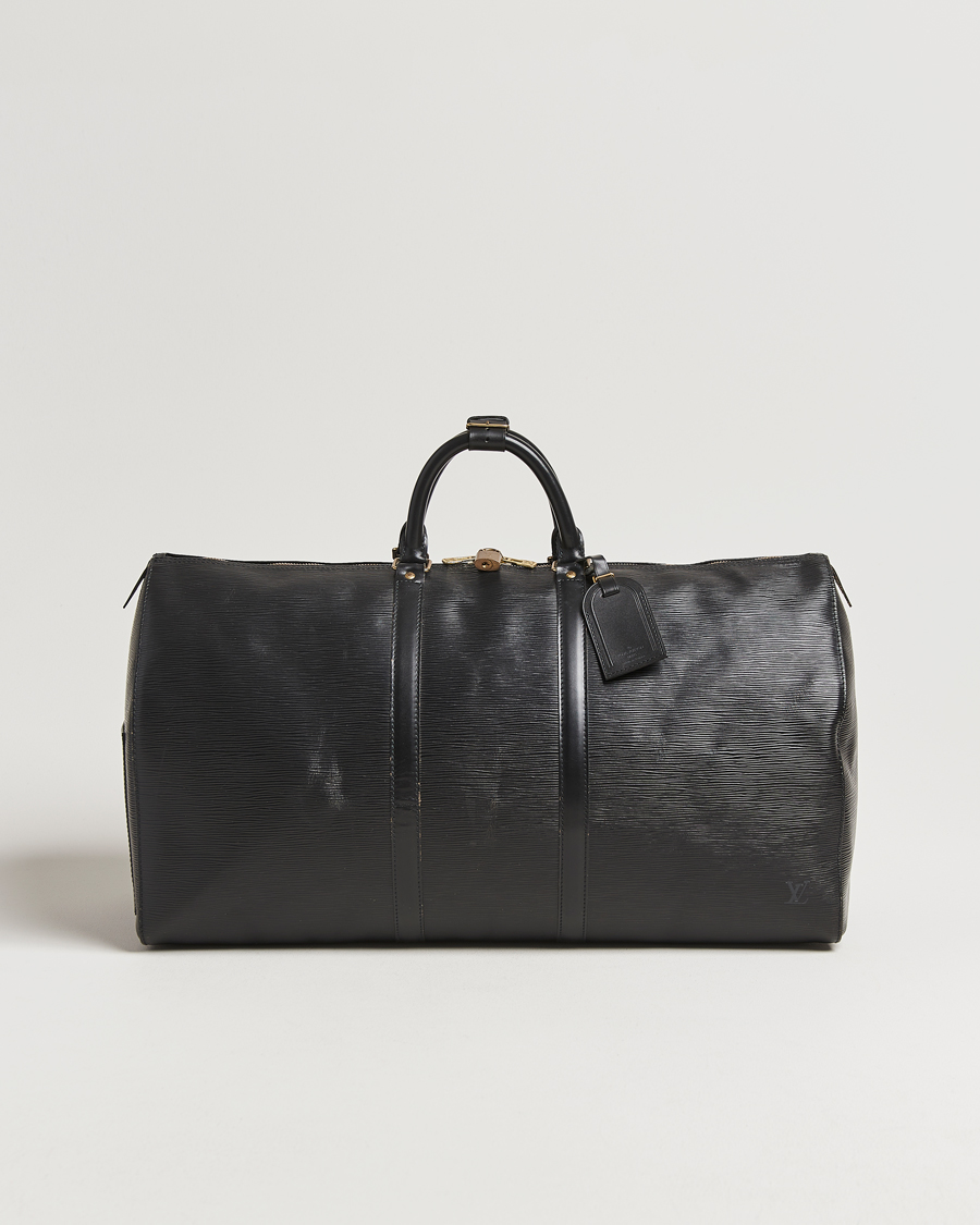 Men | Pre-Owned & Vintage Bags | Louis Vuitton Pre-Owned | Keepall 55 Epi Leather Black