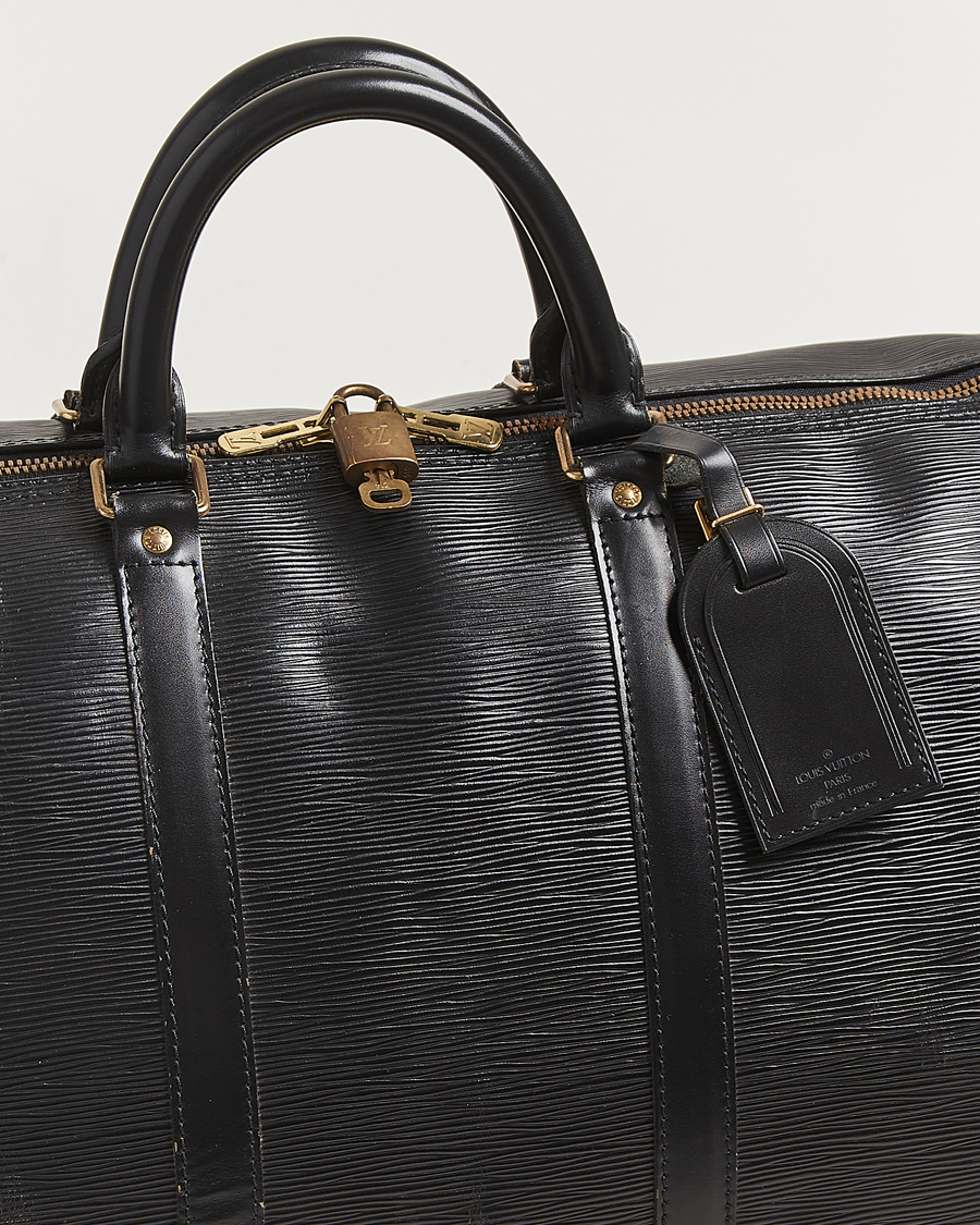 Men | Pre-Owned & Vintage Bags | Louis Vuitton Pre-Owned | Keepall 55 Epi Leather Black