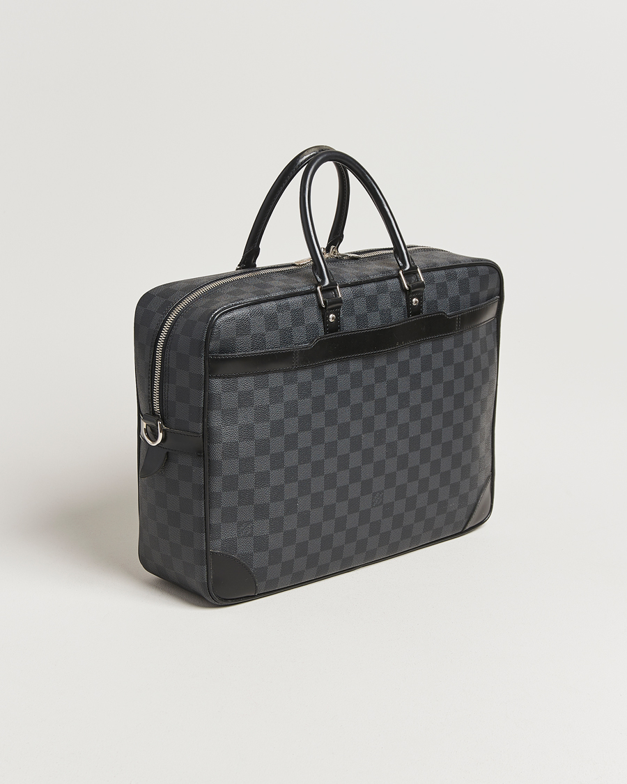 Men | Pre-Owned & Vintage Bags | Louis Vuitton Pre-Owned | Porte-Documents Voyage Briefcase Damier Graphite